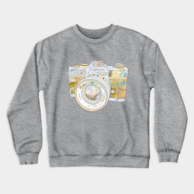 TRAVEL CAN0N Crewneck Sweatshirt by BiancaGreen